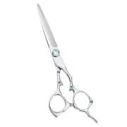 Hair Scissors Hair Cutting Scissors Barber Scissors Razor with Blue Rhinestone