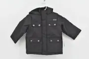 Toddler Boy's iXtreme Oxford Parka Jacket, Black, 3T