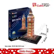 CubicFun Big Ben 28pc 3D LED Puzzle Genuine Product