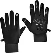 [CHICAMPERA] Thermal Gloves for Men Women Windproof Slip Cycling Gloves with Touch Screen Compatibility Warm for Running Hiking Driving Outdoor Activities
