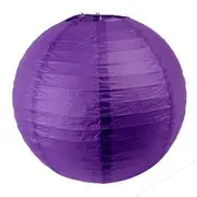 Eggplant Round Chinese Paper Lantern - 4 Sizes