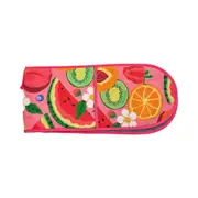 Annabel Trends Linen Double Oven Mitt Kitchen Cooking Glove 82cm Tropicana
