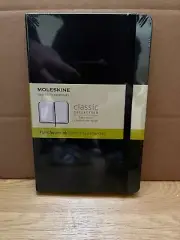 Moleskine Notebook, Medium, Plain, Black, Hard Cover (4.5 X 7) by Moleskine