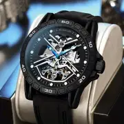 MUSANFIGO Wandering Earth Automatic Mechanical Men's Watch Lumino 3ATM Skeleton