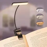 Gritin 19 LED Book Light, Reading Light Book Lamp for Reading at Night with Memory Function, 3 Eye-Protecting Modes -Stepless Dimming, Long Battery Life, 360° Flexible Lamp for Bed,Tablet