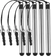 MERRYHAPY 5pcs Stylus Pens for Touch Screens Portable Capacitive Touch Screen Pen for Tablets Phones Lanyard Included High Sensitivity Smooth Writing Experience Compatible with All Devices