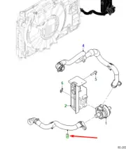 JAGUAR E-PACE X540 Water Pump Outlet Hose J9C18840 NEW GENUINE