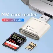 2 in 1 NM SD Card Reader to USB Adapter Memory Card Reader for PC Laptop Camera