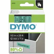 Dymo DYM45019 LabelManger 210D Kit D1 Label Tape, 1/2" x 23 ft, Black on Green