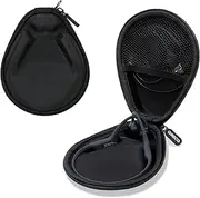 Ginsco Universal Open-Ear Headphone Case Compatible with SHOKZ New OpenRun Pro 2/Pro 2 Mini/OpenRun/OpenSwim Bone Conduction Sport Headphones, Compatible with CXK/BAICLUD/MRYTKY/Ogogrs etc (Black)