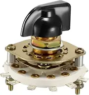uxcell 1P10T 1 Pole 10 Position 1 Deck Band Channel Rotary Switch Selector with Plastic Knob