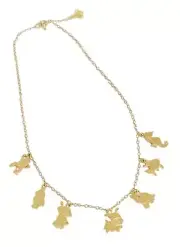 18k Yellow Gold Chain Charm Necklace Carolina Bucci Italy kids jewelry jewellery