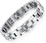 Magnetic Bracelets for Men Sleek Titanium Stainless Steel Bangle Bracelet Gifts