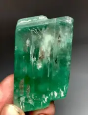 267 Carat Hiddenite Green Kunzite Crystal From Afghanistan