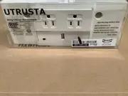 IKEA UTRUSTA 2 Outlet Power Strip with USB Port Plug WHITE 802.957.34