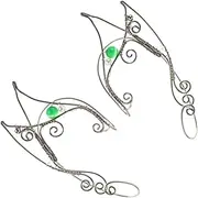 [WRITWAA] 1 Pair Elf Clip Earrings Elf Ears Fairy Elf Ear Ear for Women Non Piercing Fairy Ear Cuff Clip on Earrings