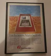 First Interstate Bank Arizona Print Ad 1982 Framed 8.5x11
