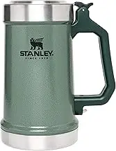 Stanley Classic Bottle Opener Beer Stein 24oz Hammertone Green
