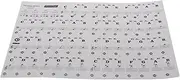 FUNOMOCYA Transparent Removable Piano Stickers for Keyboards Beginner Music Note Labels Easy to Apply Decals No Residue for Learning and Decorating