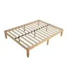 Warm Wooden Natural Bed Base Frame â€“ Double Dreamo