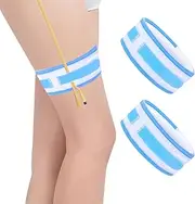 2 Pcs Catheter Stabilization Device,Catheter Bag Holder,Leg Strap for Urine Drainage Bag,Anti Slip Leg Holder for Catheter Bag,Essential Catheter Supplies