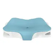 Memory Foam Pillows, Neck Support Pillow for Pressure Relief, Ergonomic Cervical Pillow for Sleeping (Blue)
