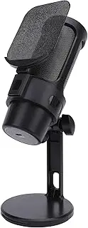 USB Gaming Microphone for PC, Condenser Mic with Quick Mute, Shock Mount, Gain Control, Ideal for Streaming Podcasts Videos, Metal Build