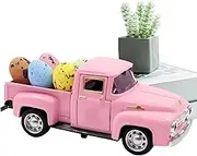 Metal Truck Decor | Truck Farmhouse Table Decoration,Miniature Centerpiece, Art Craft for Farmhouse Kitchen Shelf Car Mantel Living Room