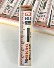 Mikro Mechanical Pencil Leads 0.5 2B Leads X 24 Tubes/Packs of 20 Leads Each NEW