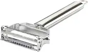 Vegetable Peeler Julienne Peeler Vegetable Peeler Dual B Stainl Steel Cutter Slicer with Cleaning Brush Carrot Cucumber Fruit Cucumber Peeler Silver One Size