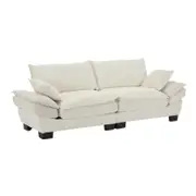 Homfurn Modern 3 Seater Cloud Sofa, Beige