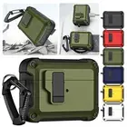 For Apple Airpods 2 3 4 Pro 1st 2nd Gen Shockproof Earphone Case Keychain Cover