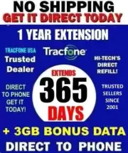 TracFone Service Extension 1 Year 365 Days + ✅ 3GB DATA GET TODAY!