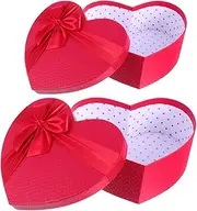 2pcs Packing Box Preserved Flower Gift Birthday Gift Cases Girls Gift Present Storage Case Bulk Items for Candy Containers Wraps Paper Storage Rack Bride Red Romantic/621