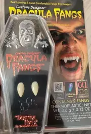 Custom Designer Dracula Fangs Alpha One Thermoplastic Vampire Teeth Medium
