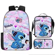 Stitch Backpack StarCraft Backpack Oxford Cloth Shoulder Bag Lunch Bag Pencil Bag 62-NMAOV