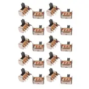 20 Pcs DC 50V 0.5A 2 Position 3P SPDT Micro Slide Latching Switch for Toys