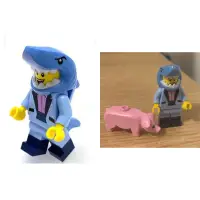 在飛比找蝦皮購物優惠-樂高 LEGO 鯊魚人 BAM 鯊魚男孩 豬 豬豬 全新