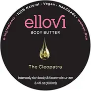 All-Natural Body Butter - Pure Enough to Eat - Made With Just 6 Vegan Ingredients - Ultra-Rich 100% Plant-Based Hydrating Moisturizer For Naturally Healthy Skin (The Cleopatra)