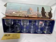 12 Vintage RCR Royal Prestige Crystal Rock Wine Water Glasses 24% New SABINA