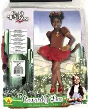 The Wizard of Oz Cowardly Lion Small 2-4 Toddler Child Costume Tutu Rubie's NEW