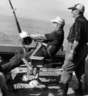 Tuna Fishing In Soldiers Rip In Nova Scotia In Canada 1970 Old Fishing Photo
