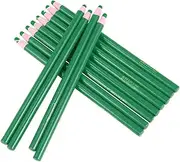 GLSTOY No-Sharpening Crayons 12 Colors Erasable Pen Set Wax Stick Peel-Off Marker China Marker for Pottery Wood Glass Leather