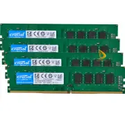 Crucial 4x 16GB 2RX8 PC4-2400T DDR4 19200MHz CL17 UDIMM Desktop Memory RAM #Test