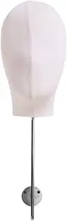 Ysyqkn Mannequin Head Model Hats Wig Display Stand Storage Rack Wall Mounted for Home Salon , White