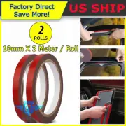 2X Auto Tape Acrylic Foam Double Sided Back Car Mounting Adhesive 3m x 10mm