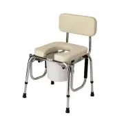 Guardian Drop Arm Commode With Padded Seat Medline Metal Assist White Durable