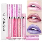 Shiny Glitter Liquid Lipstick Diamond Waterproof Matte Velvet Lip Gloss *AU