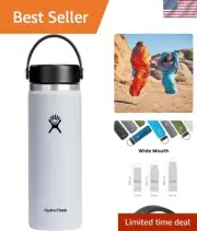 Hydro Flask 20oz Wide Mouth Water Bottle with Flex Cap - Insulated & Leak-Proof