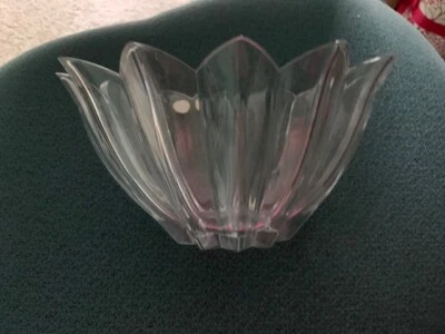 Crystal Czech Republic Glass serving Bowl 9” Clear - NEW Bohemian Lead Crystal